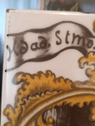 Azulejo Cerámica Alcora Cristo Calvario 1990