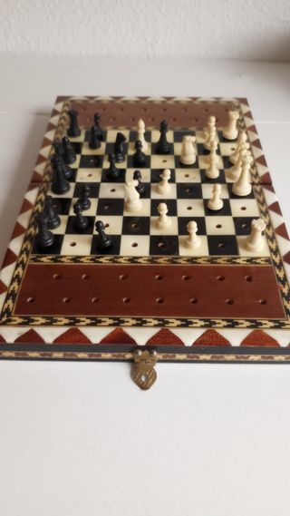 Scacchi da Viaggio Intarsio Taracea