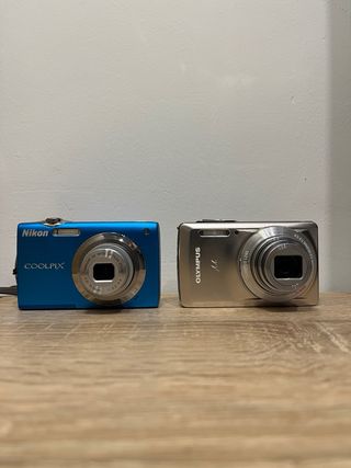 Lote 2 Cámaras Digitales Nikon y Olympus