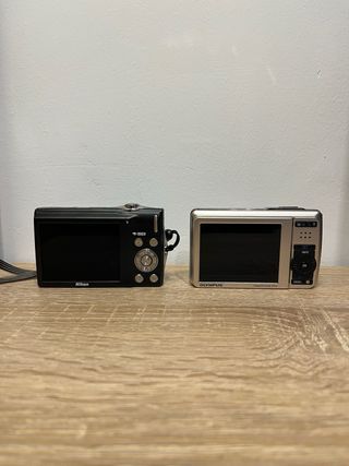 Lote 2 Cámaras Digitales Nikon y Olympus