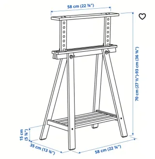 Mesa escritorio regulable.