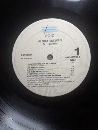 Vinilo de GLORIA ESTEFAN