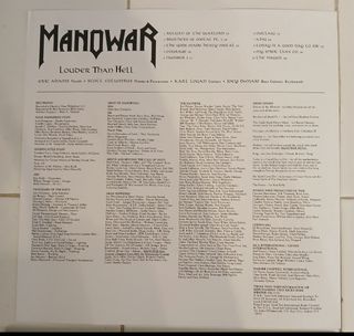 Manowar - Louder Than Hell VINYL Bootleg
