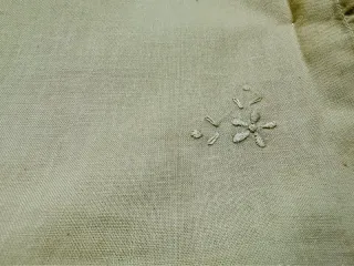 Set 12 Tovaglioli Lino-Cotone Beige Floreali '90