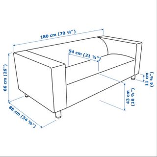 Dos sofás KLIPPAN de Ikea Gris