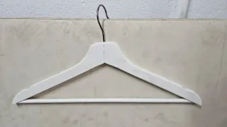 Set 28 Perchas Ikea Madera Blancas