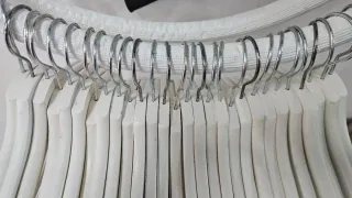 Set 28 Perchas Ikea Madera Blancas