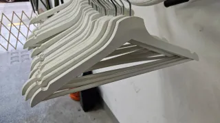 Set 28 Perchas Ikea Madera Blancas