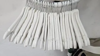 Set 28 Perchas Ikea Madera Blancas