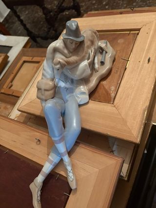 Figura porcelana pastor con oveja