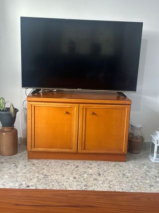 Mesa centro madera y mueble TV