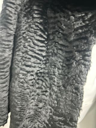 Cappotto in pelliccia di castoro nero