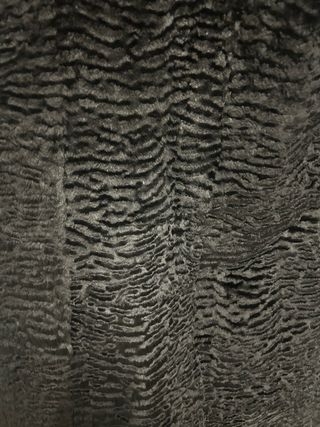 Cappotto in pelliccia di castoro nero