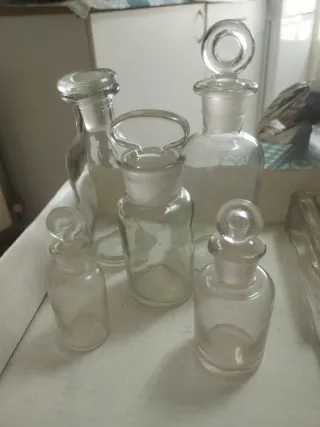 Lote 5 Botes de Farmacia Vintage