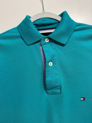 Polo Tommy Hilfiger Verde Azulado