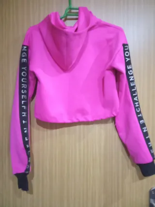 Sudadera rosa fucsia Talla S