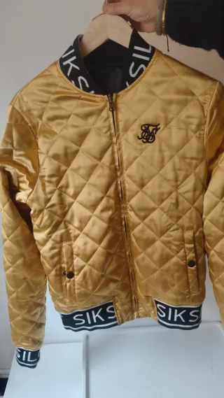 Cazadora SikSilk dorada acolchada