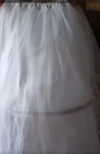 Vestido de Comunión Blanco y Teal