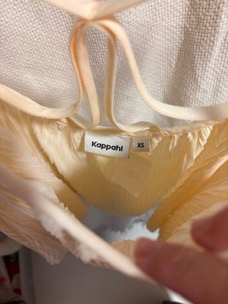 Top beige mujer tirantes finos