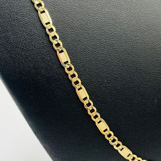 CADENA FIGARO LABRADA 3-1. Oro 18k.