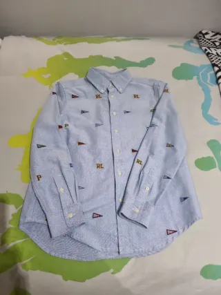 Camisa Ralph Lauren niño azul