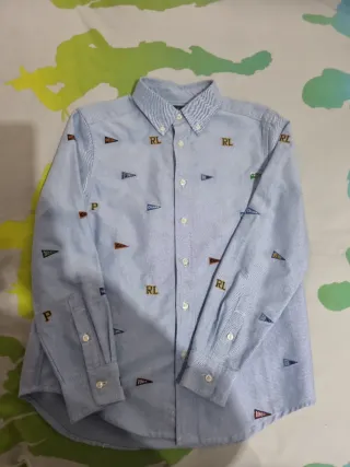 Camisa Ralph Lauren niño azul