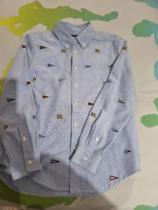 Camisa Ralph Lauren niño azul