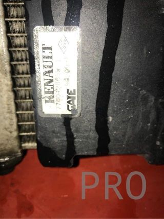 Radiador aire/agua electro 1500 dci