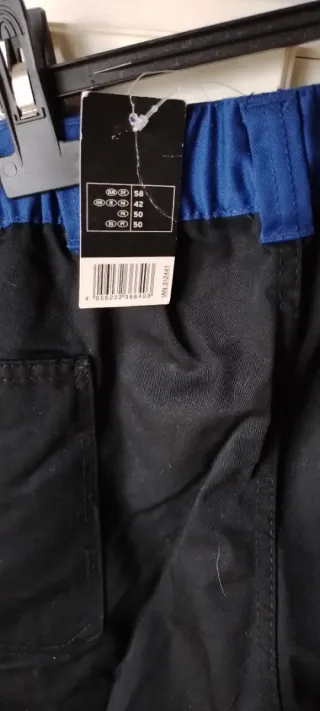 Pantaloncini da lavoro uomo con etichetta