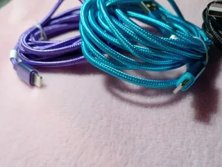 Cables Cargador USB (3 uds)