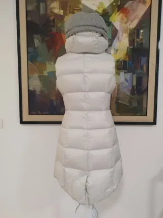 Gilet imbottito Amina Rubinacci grigio/bianco