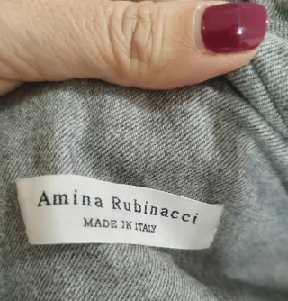 Gilet imbottito Amina Rubinacci grigio/bianco