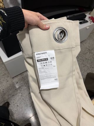 Cortinas GINSTMOTT IKEA Beige 145x230