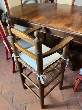 2 Tronas niñ@s, Taburetes Altos Madera y Mimbre