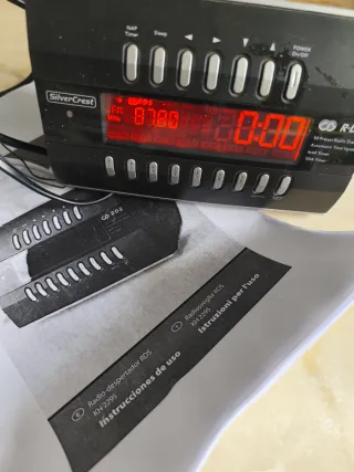 Radio Despertador SilverCrest RDS Negro