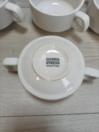 Pack de 7 Cuencos de sopa apilables blancos 290ml