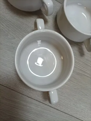 Pack de 7 Cuencos de sopa apilables blancos 290ml