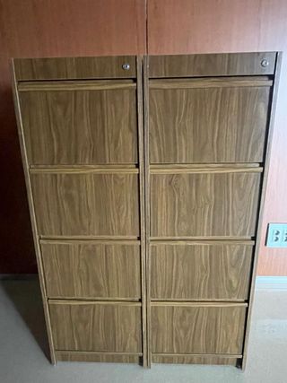 2 Archivadores Metálicos Madera