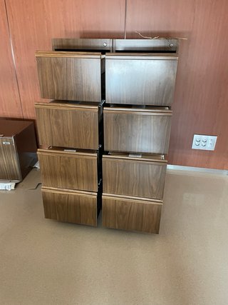 2 Archivadores Metálicos Madera