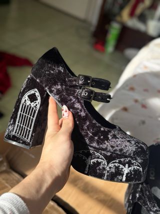 Botas Mary Jane Góticas Tacón Plataforma