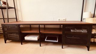 Mueble TV madera y metal