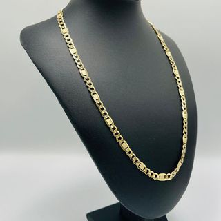 CADENA FIGARO LABRADA 3x1. Oro 18k.