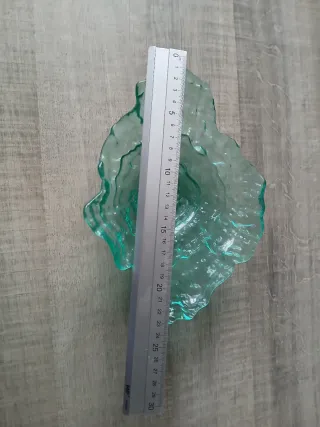 Plato decorativo vidrio concha