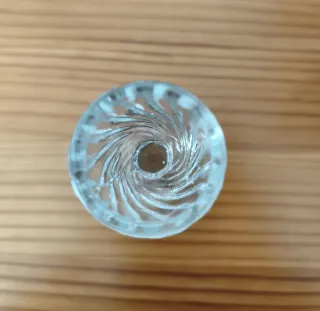 Antigua copa de cristal tallado