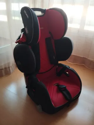 Silla de coche RECARO roja y negra