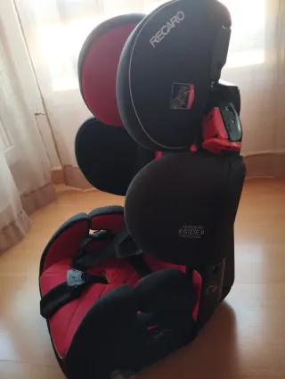 Silla de coche RECARO roja y negra