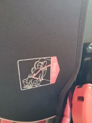 Silla de coche RECARO roja y negra