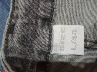 Pantalón campana gris talla L