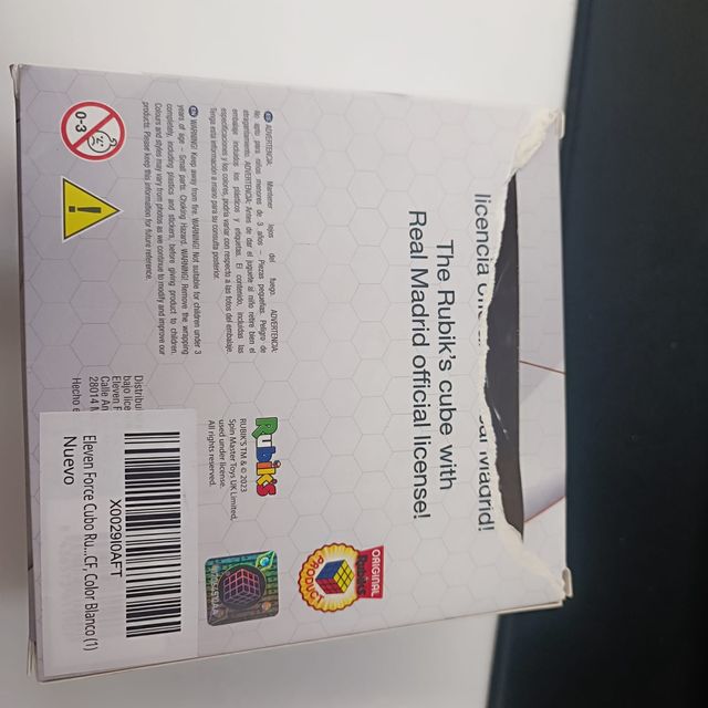 Eleven Force Cubo De Rubik Oficial Del Real Madrid CF – Blanco, Coleccionable Para Fans
