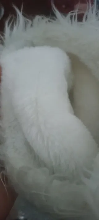 Botas Coolway efecto pelo blanco